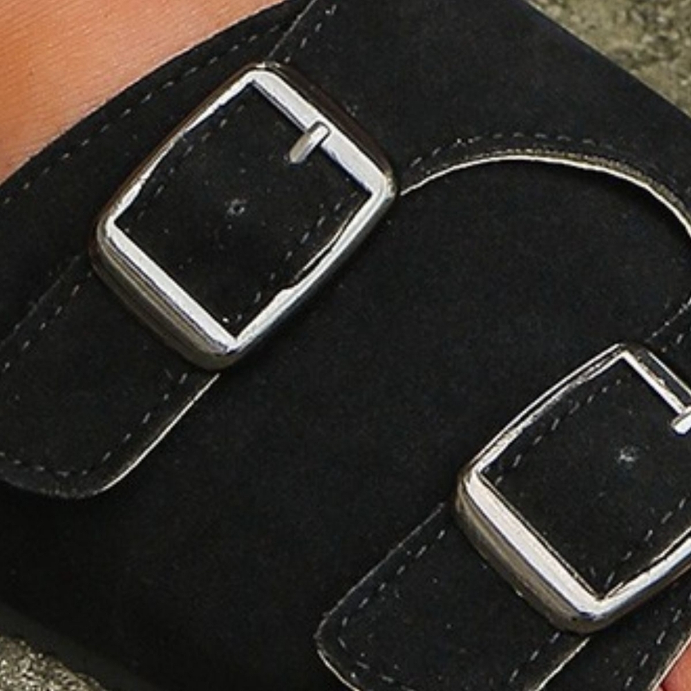 Metal Buckle Open Toe Sandals - Picture 2 of 4
